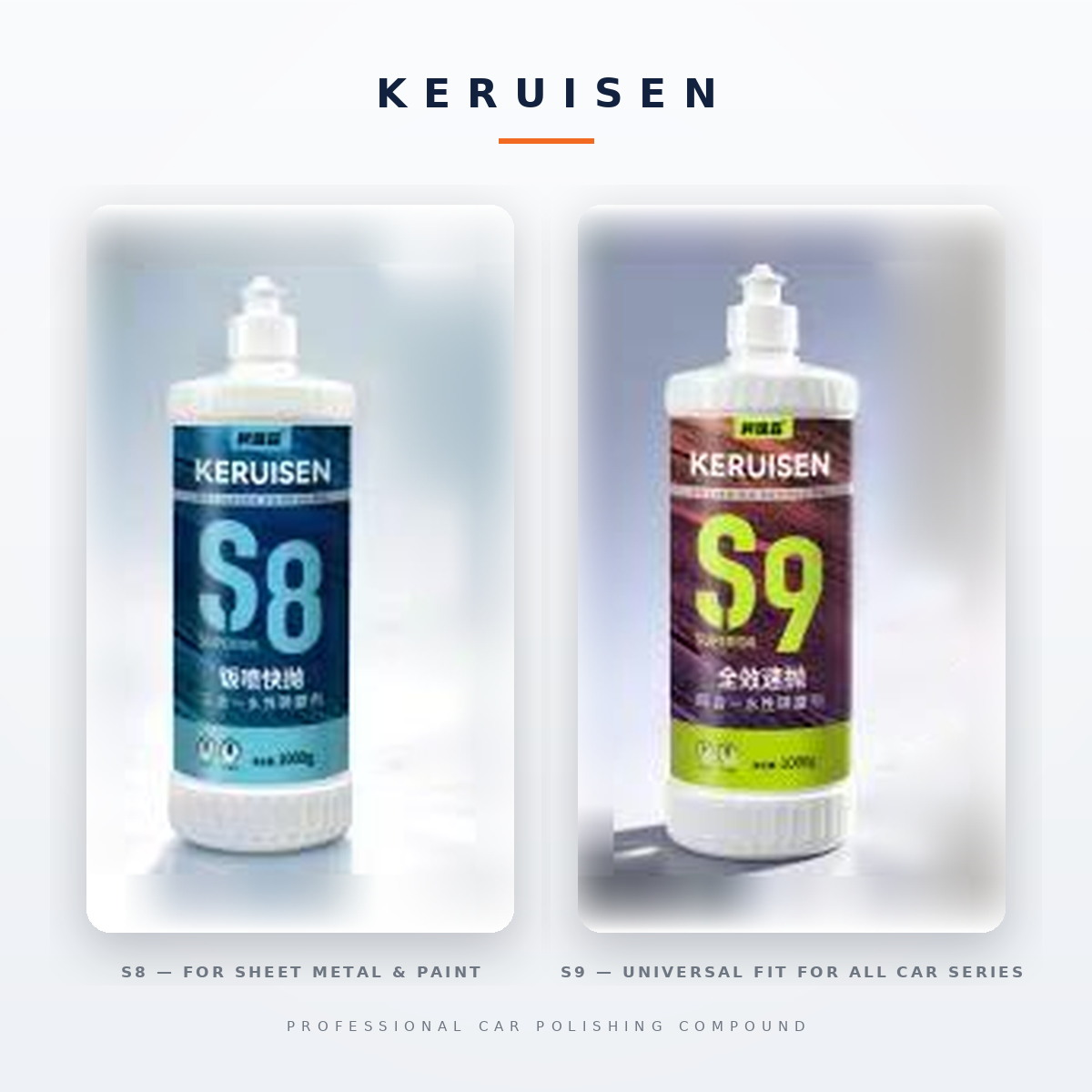 KERUISEN S8 and S9 polishing compounds